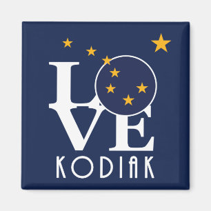 KÄRLEK Kodiak Alaska Magnet
