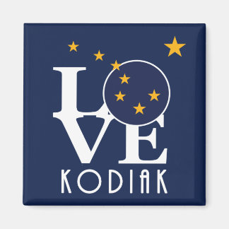 KÄRLEK Kodiak Alaska Magnet