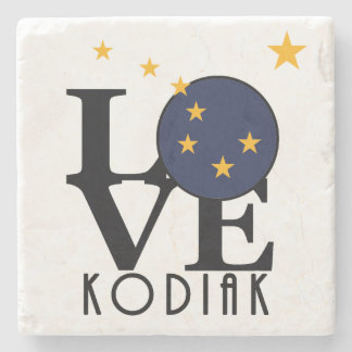 KÄRLEK Kodiak Alaska Stenunderlägg