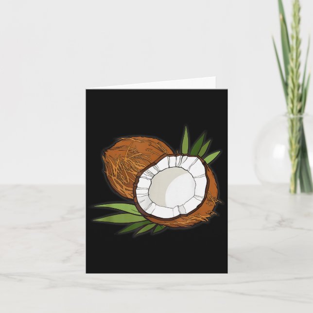 Kärlek Kokosnöt Kvinnor Tröja Kokosnöt Älskare För Kort (Framsida)