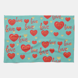 kärlek kökshandduk