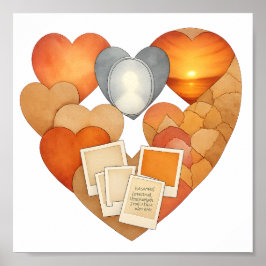 Kärlek kollage poster