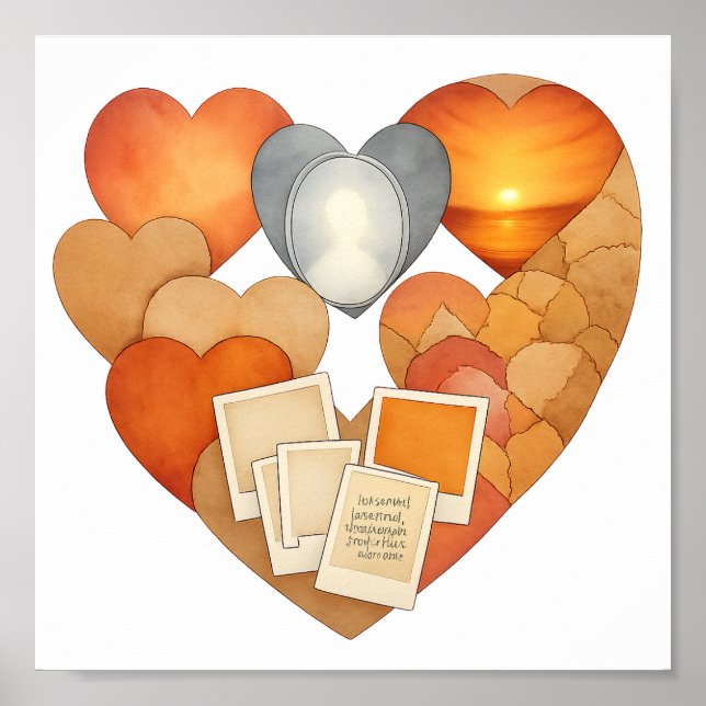 Kärlek kollage poster (Framsidan)