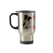 Kärlek kollie Puppy Hund Travel Coffee Mug