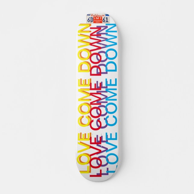 KÄRLEK KOM DOWN JMT7 3/4-tums Skateboard Deck (Framsida)