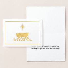 Kärlek kom med julkort folierat kort