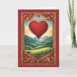 Kärlek kommer att blåsa bort alla hjärtans jord helgkort