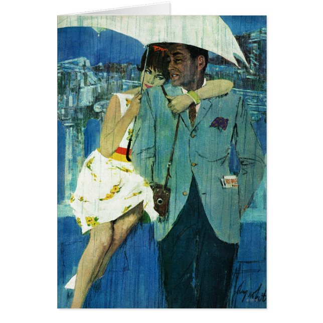 Kärlek kommer till miss Lucas Hälsningskort (Framsidan)