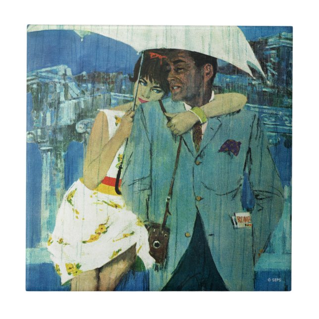 Kärlek kommer till miss Lucas Kakelplatta (Framsidan)