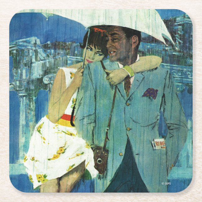 Kärlek kommer till miss Lucas Underlägg Papper Kvadrat (Framsidan)