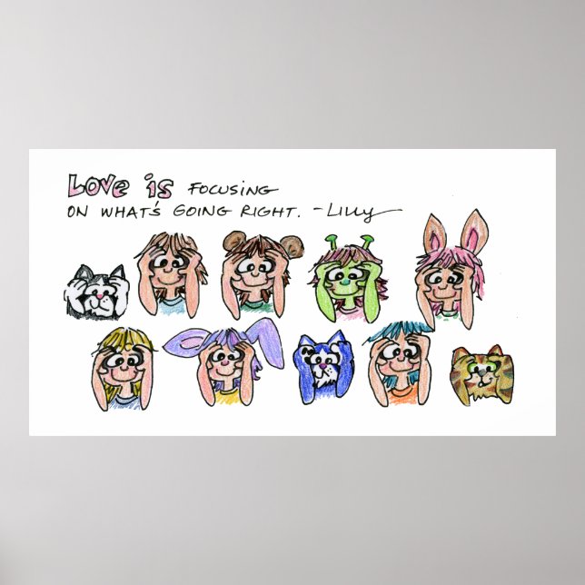 Kärlek koncentrerar sig på ...Attraktion Poster (Framsidan)