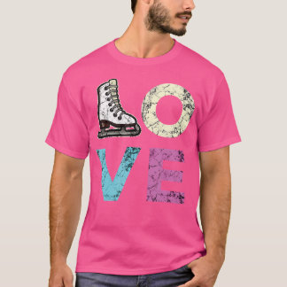 Kärlek Konståkning För Flickor Som Utövar Isdans T Shirt
