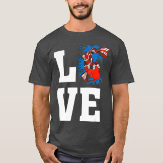 Kärlek Konstnärlig japansk koi-fisk - Koi Pond Fis T Shirt