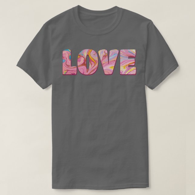 Kärlek konstnärliga typografi t shirt (Design framsida)