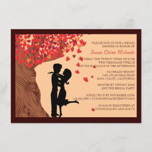 Kärlek kopplar ihop den fallande möhippan för inbjudningar