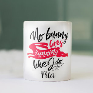 Kärlek Kör Rolig Röd Kanin Motivation Modern Skrif Kaffemugg