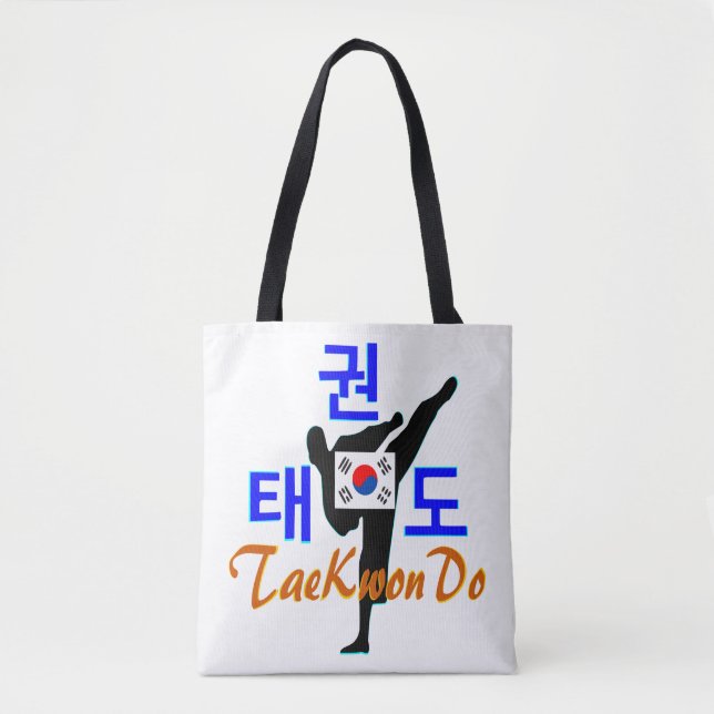 ❤ ☯ ✔ Kärlek koreansk martial Art-TaeKwonDo Classi Tygkasse (Framsida)