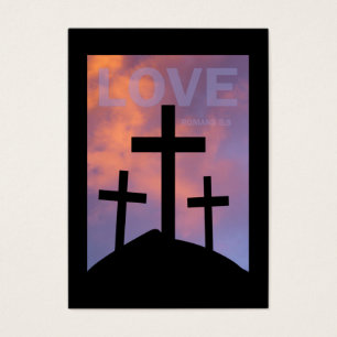 KÄRLEK - kort för Romans5:8område/,