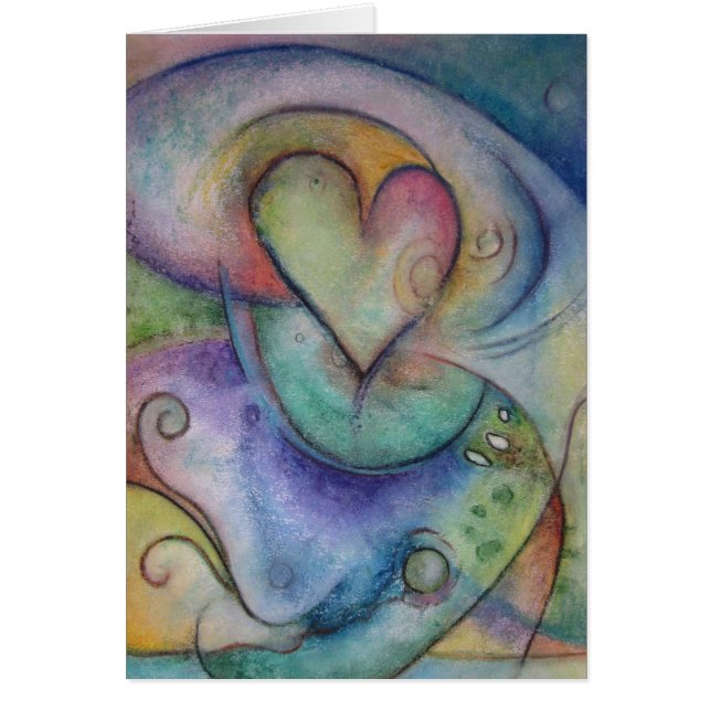 Kärlek-kort Hälsningskort (Framsidan)