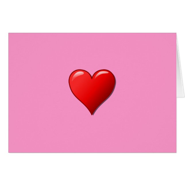 Kärlek-kort Hälsningskort (Framsidan Horizontal)