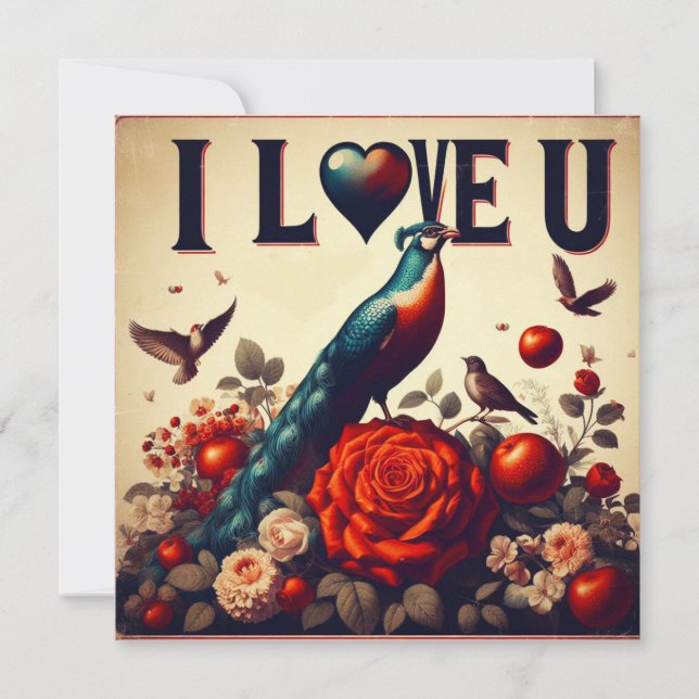 Kärlek-kort Julkort (Framsida)