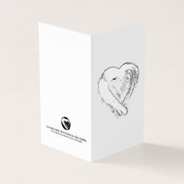 Kärlek-kortet måne Hearts Kort