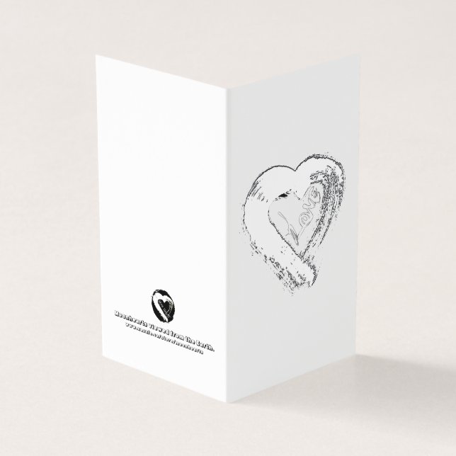 Kärlek-kortet måne Hearts Kort (Utsida)