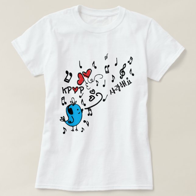 KÄRLEK KPOP SARANG Women's Basic T-Shirt (Design framsida)
