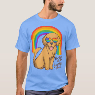 Kärlek kraft tvingar dig att vara LGB Gay Golden R T Shirt