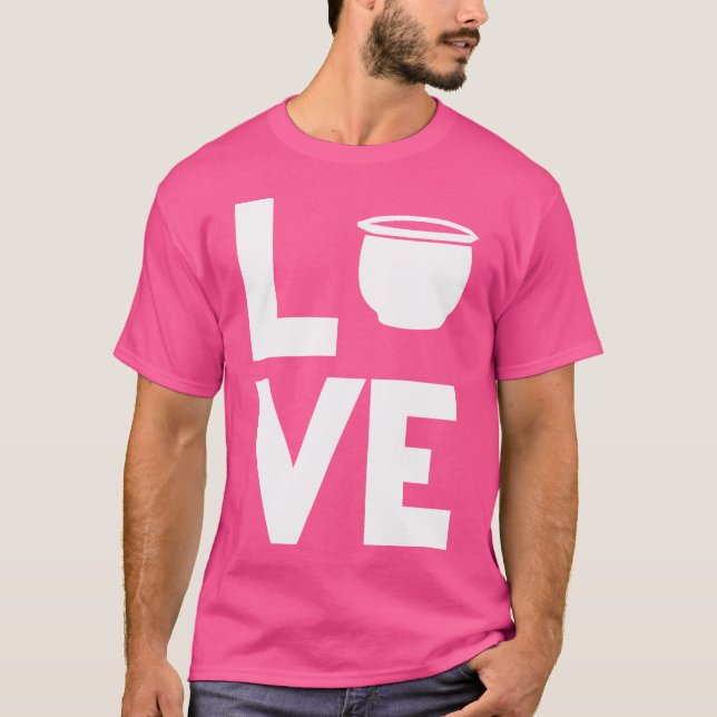 Kärlek Krukmakeri Keramik T Shirt (Framsida)
