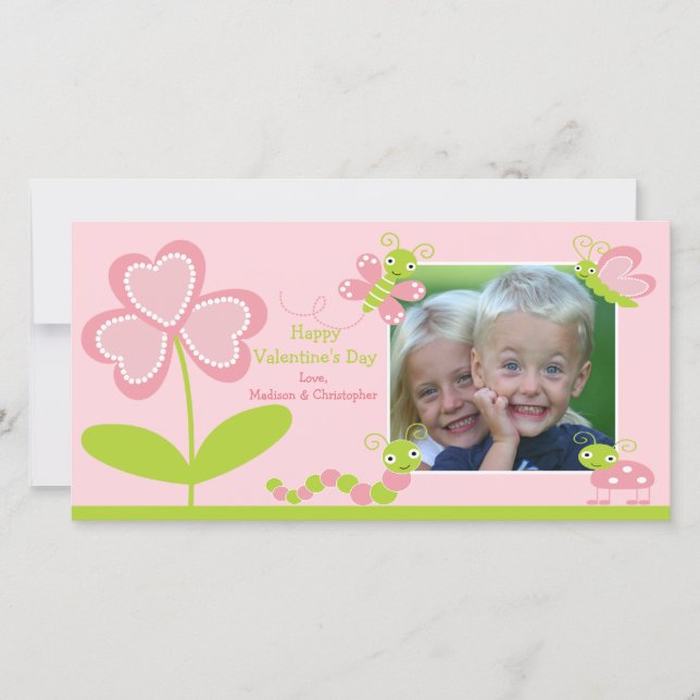 Kärlek Kryp Alla hjärtans dag Julkort (Framsida)