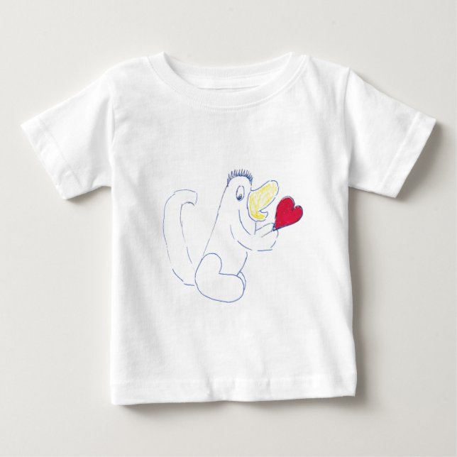 Kärlek Kryp Barns Jersey T-shirt (Framsida)