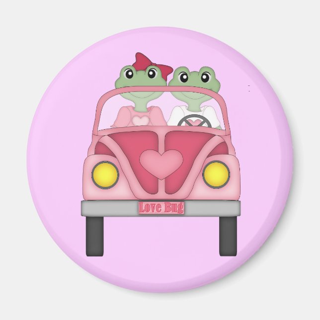 Kärlek Kryp Frog design Magnet for Frog Collectors (Framsidan)