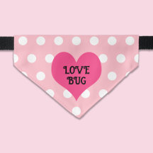Kärlek Kryp Heart och Polka dots Rosa