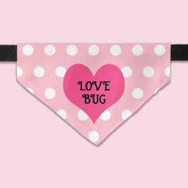 Kärlek Kryp Heart och Polka dots Rosa