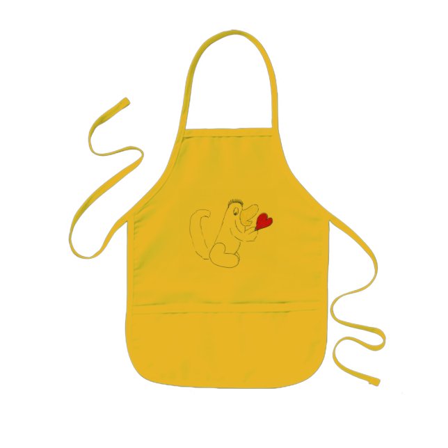 Kärlek Kryp Kids Apron Barnförkläde (Framsidan)