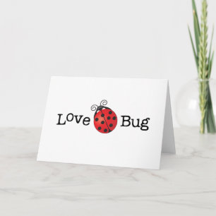 Kärlek Kryp - Ladybug Kort