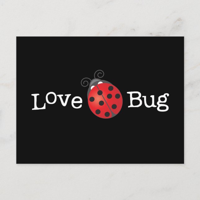 Kärlek Kryp - Ladybug Vykort (Framsida)