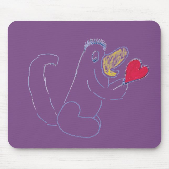 Kärlek Kryp MousePad Musmatta (Framsidan)