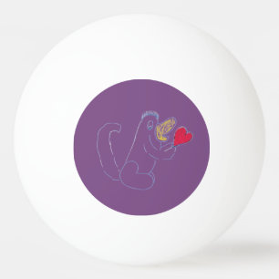 Kärlek Kryp Tre stjärnor ping Pong Boll