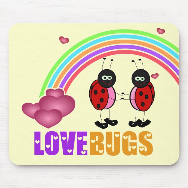 Kärlek kryp Valentindagen Mousepad Musmatta (Framsidan)