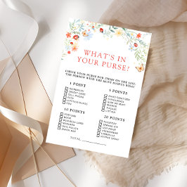 Kärlek Kryp Whare i ditt Purse Baby Shower-spel