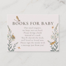 Kärlek Kryp Wildblomma Bokar för babyskor Tilläggskort