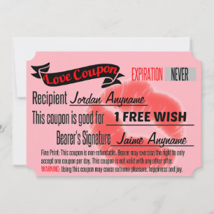 Kärlek-kupong för FREE WISH