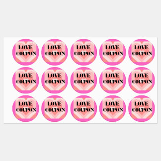 Kärlek-kuponger Många Stickers