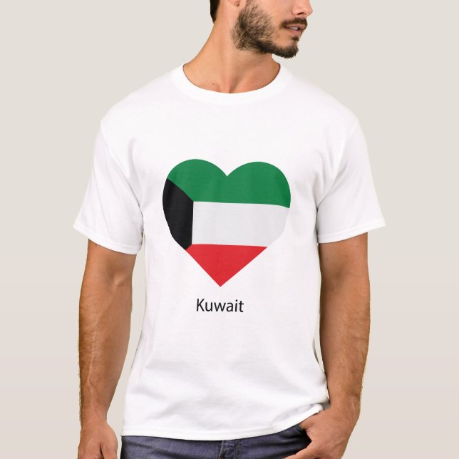 Kärlek Kuwait T Shirt (Framsida)