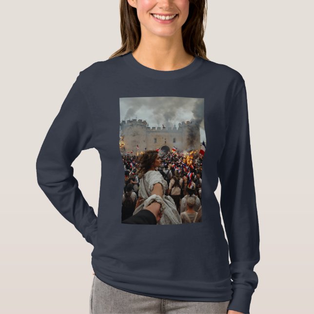 Kärlek Kvinna Grafisk T-Shirt (Framsida)