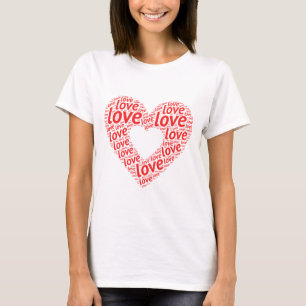 Kärlek Kvinnor i T-Shirts