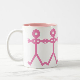 Kärlek Kvinnor Rosa 2006 Ikon Konst Två-Tonad Mugg