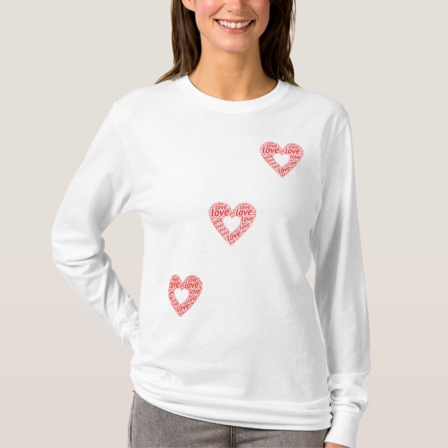 Kärlek Kvinnors T-Shirts 1 (Framsida)